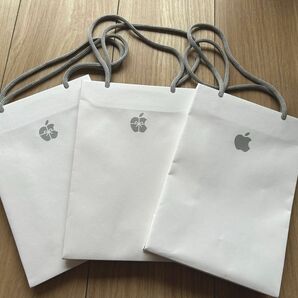 Appleストア ブランド ショッパー 紙袋 小3枚