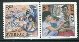 スウェーデン『ノーベル賞(２種)』２００１年８月１６日発売 (未使用切手美品)