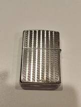 ★759 Zippo 波 ウェーブ シルバー 色 銀色 ジッポ ライター 火花確認OK_画像2