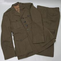 PF103.【コレクター放出品】米軍 アメリカ軍 海軍 制服 将校 ジャケット パンツ 上下 / USミリタリー軍服制服上着ズボン_画像1