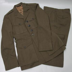 PF103.【コレクター放出品】米軍 アメリカ軍 海軍 制服 将校 ジャケット パンツ 上下 / USミリタリー軍服制服上着ズボン