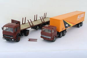 WIKING/herpa MAGIRUS トレーラー 難有 箱無 2台 1/87 HOスケール ナレ