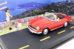 Altaya ミニジオラマ SIMCA OCEANE シムカ オセアン ヒッチハイク 1/43 La ROUTE BLEUE ニニレ