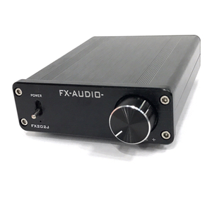 FX-AUDIO FX202J ブラック デジタルアンプ 小型アンプ オーディオ機器