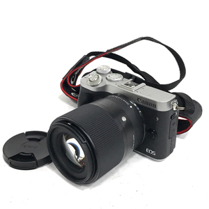 Canon EOS M6 SIGMA Contemporary 30mm 1:1.4 DC DN ミラーレス一眼カメラ レンズ QR022-116
