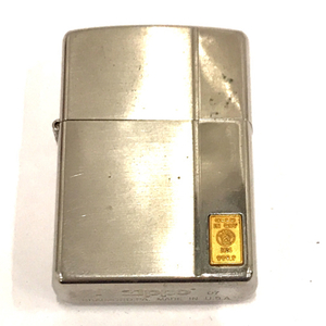 ジッポー オイルライター K24 999.9 インゴット付き 162/500 シルバーカラー 約5.5×3.8cm 喫煙具 ZIPPO