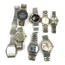 1円 シチズン 腕時計 EXCEED 0330-C30528 ラウンド コンビカラー QZ メンズ 他 XC / Crystal Seven 等 計8点_画像1