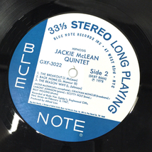 ジャッキー・マクリーン JACKIE McLEAN / Quintet ブルーノート ST-83022 GXF3022 完全限定盤 ジャズ レコード_画像6