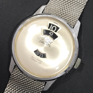 ホヤ DIRECTIME インカブロック デイデイト 手巻き 機械式 腕時計 稼働品 9038T ファッション小物