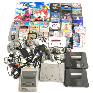 1円 Nintendo 64 NUS-001/SONY PlayStation SCPH-100/PS2 電車でGO 等 含む ゲーム機 ソフト カセット まとめ セット