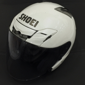 ショウエイ サイズ M 57cm バイク用 ジェットヘルメット J-FORCE3 PSCマーク有 ホワイト 白 SHOEI QG023-118
