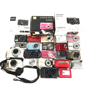 1円 SONY CyberShot DSC-HX50V/OLYMPUS μ 1020/Panasonic LUMIX GF6 等 含む デジタル カメラ まとめ C271124
