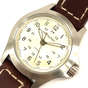 ハミルトン カーキ デイト クォーツ 腕時計 H642110 レディース 未稼働品 付属品あり ファッション小物 HAMILTON