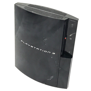 1円 SONY CECHB00 PS3 プレイステーション3 本体 20GB チャコールブラック 通電確認済み