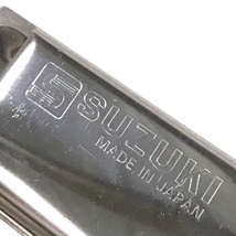 1円 スズキ SU-21SP 複音 ハーモニカ A 日本製 シルバーカラー 保存ケース付き SUZUKI 現状品 A10687_画像5