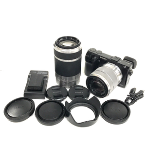 1円 SONY a NEX-7 E 3.5-5.6/18-55 OSS 4.5-6.3/55-210 OSS ミラーレス一眼レフ デジタルカメラ C032046