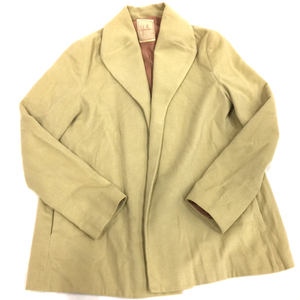  Sybilla size 40 long sleeve jacket front open apparel outer lady's beige × pink series Sybilla