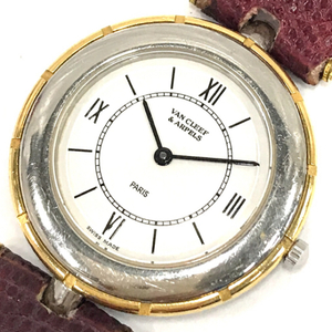 ヴァンクリーフ＆アーペル ラ コレクション ラウンド クォーツ レディース腕時計 社外ベルト QR031-30