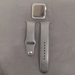 1円 Apple Watch Nike+ Series3 42mm GPSモデル A1859 MQL32J/A シルバー スマートウォッチ 本体