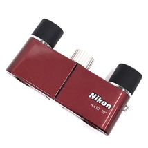 美品 1円 ニコン 遊 4x10D CF ワインレッド BAA752AA 双眼鏡 保存箱付き 未使用品 Nikon_画像5