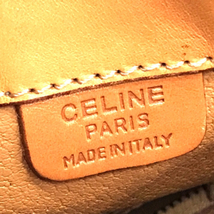 セリーヌ マガダム柄 巾着ショルダーバッグ レディース ブラウン ジップ ゴールドカラー金具 ブランド小物 CELINE_画像7