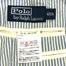 ラルフローレン ラグビー XS 長袖 ウールニット 他 POLO by RALPH LAUREN 40R ストライプジャケット メンズ 計2点_画像10