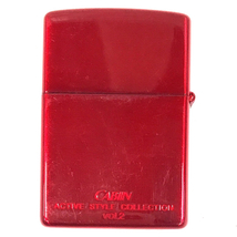 送料360円 ジッポー オイルライター CABIN レッド 赤 喫煙グッズ 喫煙具 ZIPPO 同梱NG_画像2