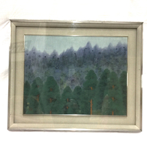 宇田裕彦 奥比叡 日本画 額装サイズ85cm×70cm 保存箱付き インテリア 美術品 真作_画像1