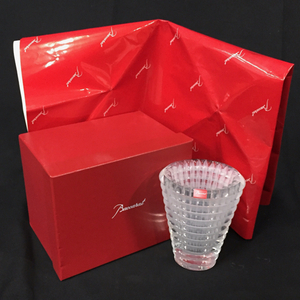 バカラ アイベース 花瓶 フラワーベース クリスタル ガラス 高さ15cm インテリア雑貨 保存箱付 Baccarat QR032-27