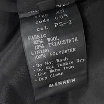 ブレンヘイム サイズ XS ロングスカート サイドファスナー 毛 混 レディース ボトムス ブラック タグ付 BLENHEIM_画像6