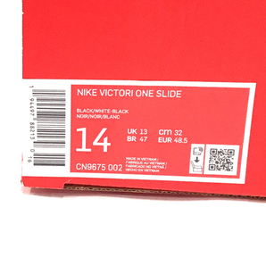 新品同様 ナイキ サイズ 32 VICTORI ONE SLIDE CN9675-002 サンダル メンズ ブラック 黒 タグ付き 箱有り NIKEの画像8