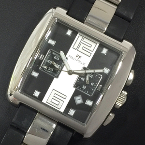 送料360円 フォリフォリ 腕時計 WT6T010SE スクエア クロノグラフ シルバーカラー金具 クォーツ メンズ 同梱NG