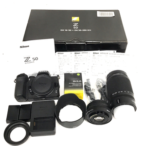 Nikon Z50 Z DX NIKKOR 50-250mm 1:4.5-6.3 VR 16-50mm 1:3.5-6.3 VR ミラーレス一眼カメラ レンズ QR032-409