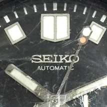 セイコー 自動巻 オートマチック デイト 腕時計 フェイスのみ 6105-8110 メンズ ブラック文字盤 ジャンク品 SEIKO_画像10