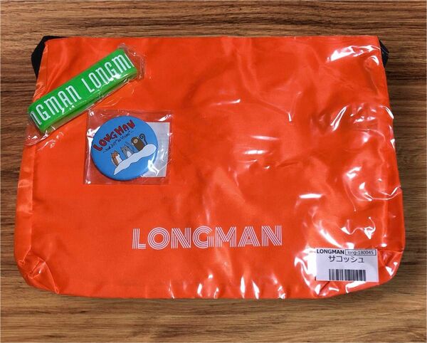 5/6出品削除 LONGMAN ロングマン バンドグッズ サコッシュ ラバーバンド 缶バッジ 新品未使用