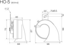 PIAA ホーン 600Hz 組み合わせで音が選べるホーン 高音 112dB 1個入 渦巻き型 車検対応 アースハーネス同梱 HO_画像4