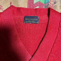 1000円スタート　wilson 40s 50s ビンテージ　セーター　ニット　40年代　50年代　赤_画像4