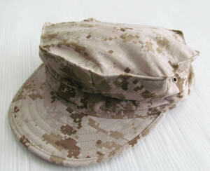 米軍実物 USMC 海兵隊 デザート マーパット 迷彩 カモフラ ミリタリー キャップ 帽子 M d45