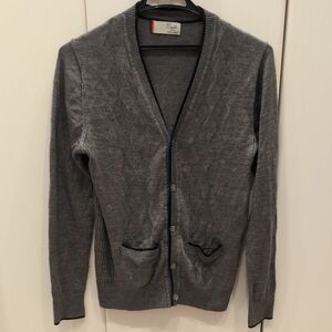 MEN'S MELROSE　アーガイル　カーディガン　Sサイズ