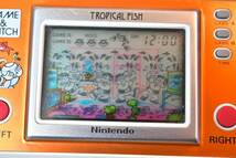 レトロ　1985年　任天堂　GW　ゲームウォッチ　GAME&WATCH　 ニューワイドスクリーン　トロピカルフィッシュ_画像2