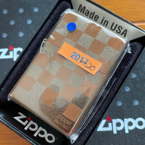 【未使用品】zippo 2020年 格子柄両面デザイン レギュラータイプ