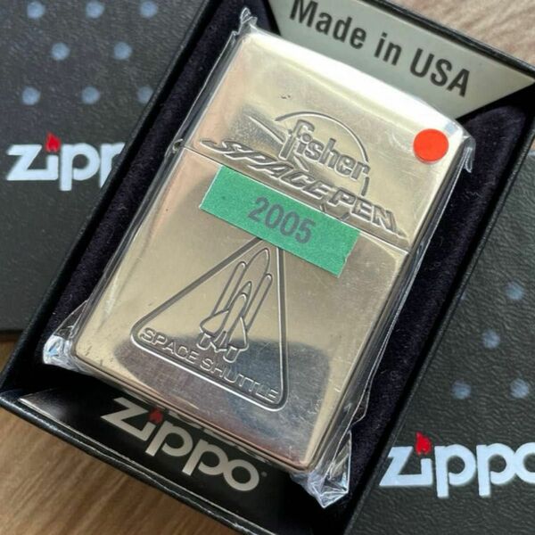 【USED品】zippo 2005年 vintage スペースシャトル レギュラーハイポリッシュ