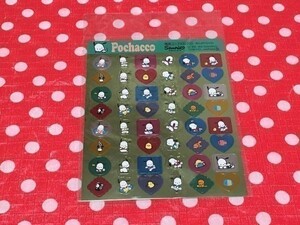 ネコポス■ ポチャッコ シール 当時品 サンリオ スカンク かものはし ひよこ