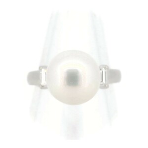 タサキ パール ダイヤモンド リング 指輪 13.5号 11.5ミリ 0.43CT PT900(プラチナ) 質屋出品