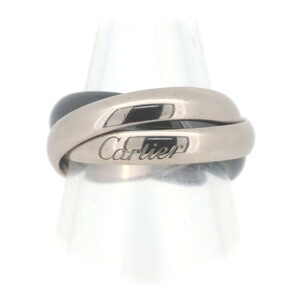  Cartier toliniti ceramic ring ring B4095600 10 number K18WG/ ceramic (18 gold white gold ) pawnshop exhibition 