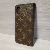 2172 即決 LOUIS VUITTON ルイヴィトン M63444 モノグラム フォリオ iPhone X/XS 対応 アイフォンケース スマホケース ブラウン系_画像2