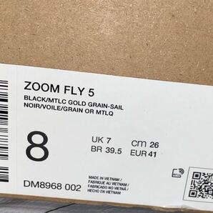 【新品】NIKE ZOOM FLY 5ナイキ ズーム フライ 5 ランニングシューズ（DM8968-002）黒26cm箱無しの画像6