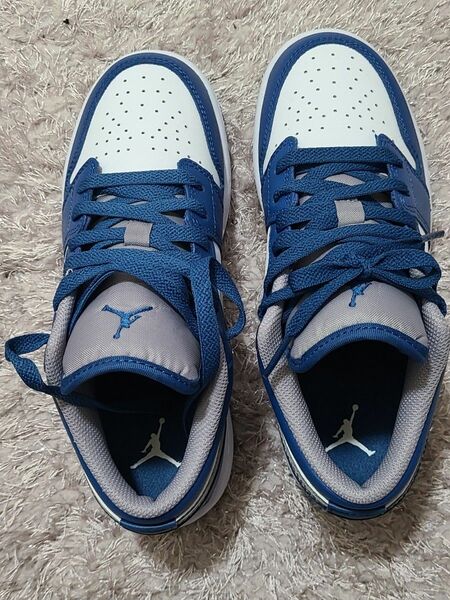 NIKE GS AIR JORDAN 1 LOW TRUE BLUE ナイキ GS エアジョーダン1 ロー トゥルー ブルー 