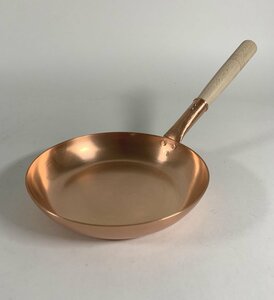 * original copper Japanese style tree pattern fry pan approximately diameter 165mm. plating less board thickness approximately 1.5mm made in Japan new goods 