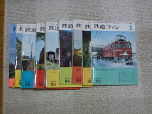 鉄道ファン　１９６９年　１～１２月号　１２冊